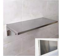 XZHWSZD Folding Wall Table, Workbench, Floating Desk,Stainless Steel, Wall Mounted Desk for Small Spaces, Laundry Folding Table, Wall Mount Desk, Wall Mounted Table Fold Down,120x40cm/47.2x15.7in