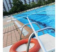 XZHWSZD Safety Hook Pool Pole 1 2 3 5 6 7 M, Aluminium Emergency Rescue Equipment with Snap Type Non-Slip Handle, Professional Lifeguard Bar for Struggling Drowning(1.75-5m/5.7-16.4ft)