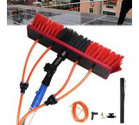 XZHWSZD Solar Panel Cleaning Kit - Extendable Telescopic Pole & Rotating Brush Head For High Windows & Solar Pv Panels - Efficient Water-Fed Cleaning Solution,3m(10ft),55cm