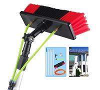 XZHWSZD Telescopic Window Cleaning Pole 3m-12m with Water Fed Extendable Brush 30cm Head for Conservatory Roof & Solar Panel Cleaning 6m/19.6ft Reach Efficient & Durable