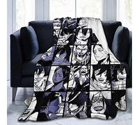 XZHYMJ Blanket My Hero Academia Collage Anime Aizawa Shota Fleece Throw Blanket Fuzzy Warm Throws 50x40 inch