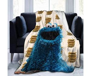XZHYMJ Fleece Blanket Monsters who love cookies Ultra-soft microfleece blanket Anti-pilling flannel Sleeping comfort Super soft sofa blanket print 50X40 inches