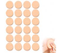 XZJDGBZA 24 Pcs Reusable Facial Sponges for Cleansing & Makeup | Soft Skin-Friendly Round Sponge Pads, Dry & Wet Use for Makeup Removal Face Painting & Daily Skincare Routine