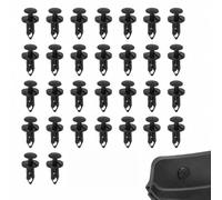 XZJDGBZA 30Pcs 8mm Polypropylene Car Body Trim Rivet Clips | Universal Push-Type Polypropylene Fasteners, 8mm Hole Fit for Car Bumper Door Panel Fender Trim Retainer Clips