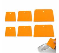 XZJDGBZA 6 Pcs Automotive Body Filler Spreaders 4" 5" 6" Hard Plastic | Flexible Edge Automotive Body Spreaders, Durable Plastic for Fillers, Putties, Glazes, Caulking & Paint, 3 Sizes for Repair