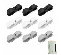 XZJDGBZA 9 Pcs Self-Adhesive Cord Organisers for Kitchen Appliances | Stick-On Cable Winder Holder for Blenders Toasters Air Fryers, No-Drill Tidy Cord Management for Home Kitchen Worktops