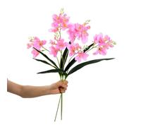 XZJMY 3Pcs Artificial Freesias Flowers,Artificial Lily for Wedding Home Party Garden Shop Office Decoration (Pink)