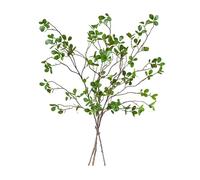 XZJMY 3PCS Green Ficus Faux Branches 68cm Artificial Ficus Branches for Vase,Fake Ficus Twig Plants for Shop Garden Office Home Décor (3, 26.8")