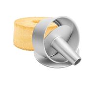 XZJMY Angel Food Cake Pan 5Inch 3 pcs set Food Cake Pan Round Baking Pan with Removable Loose Bottom, Heavy Duty Bakeware Round Tube Pan for Home Kitchen and Catering (5")