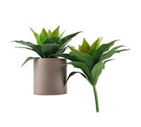 XZJMY Artificial Agave Plant Artificial Plants Fake Agave Succulent Plant UV Resistant Fake Agave Plants for Home Office Store Decoration (Green,2 Pcs)