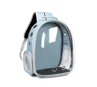 XZJPMT Cat Bag Out Portable Shoulder Pet Backpack Panoramic Transparent Cat Backpack Out Cat Cage Space Capsule Cat Bag(Azure Blue)