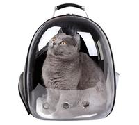 XZJPMT Cat Carrier Cat Bag Out Backpack Space Capsule Pet Packaging Cat Backpack Cat Out Bag Portable Space Bag Transparent Bag(Carbon-Black-B)