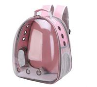 XZJPMT Pet Cat Backpack Transparent Expandable Pet Outing Bag Portable Backpack Pet Cat Bag Large Capacity Pet Supplies(Pink)