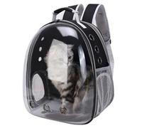 XZJPMT Pet Cat Backpack Transparent Expandable Pet Outing Bag Portable Backpack Pet Cat Bag Large Capacity Pet Supplies(1 Set Black)