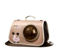 XZJPMT Portable pet Capsule Carry-on Cat Bag Foldable Shoulder Going Out Backpack Cartoon cat and Dog