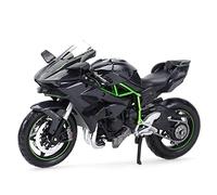 XZKHCHCO 1:12 For Kawasaki For Ninja H2 R Black Die Cast Vehicles Collectible Hobbies Motorcycle Model Toys