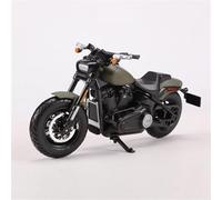 XZKHCHCO 1:18 2022 For Harley Fat Bob 114 Motorcycle Car Simulation Alloy Model