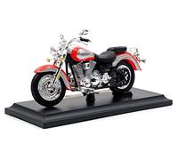 XZKHCHCO 1/18 Alloy Diecast Motorcycle Model Workable Shork-Absorber Toy For Children Gifts Collection For Yamaha Road Star