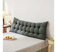 XZLZMYP Backrest Cushion Reading Pillow on Bed Soft And Comfortable Rectangular Bedroom Headboard Cushion Headboard Bolster Support Pillow for Bed Sofa Chair Bay Windows,C,90x50cm