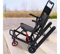 XZLZMYP Black, Electric Crawler Stair Climber Folding Portable Electric Climbing Stair Wheelchair Trolley Mobility Assist Medical Equipment Can Go Up And Down Stairs Chair Stair Lift