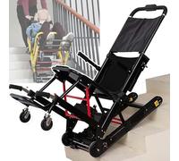 XZLZMYP Electric Climbing Stair Wheelchair Lightweight And Foldable Foldable Lift Can Go Up And Down Stairs Chair for Elderly Disabled Patient And Goods Transfer,Black