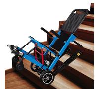 XZLZMYP Electric Climbing Stair Wheelchair Lightweight And Foldable Foldable Lift Can Go Up And Down Stairs Chair for Elderly Disabled Patient And Goods Transfer,Blue