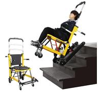 XZLZMYP Electric Climbing Stair Wheelchair Trolley Folding Portable Crawler Stair Climbing Lightweight Chair Stair Lift Climber Stair Mobility Assist Medical Equipment,Yellow