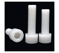 XZMALZYC Nylon Hex Socket Head Cap Screw PA66 M3 M4 M5 M6 M8 M10 M12 White color DIN912 (Size : M12x20 (10pcs))