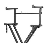 XZMAN Piano Keyboard Stand Detachable - 2 Tier Universal Electronic Piano Stand with Adjustable Height, Portable Rack Holder Accessories for Home Studio