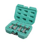 XZN Insert Set 8 pcs 1/2 & 1/4 inch Made of Q-50 Steel from WIESEMANN 1893 I Bits in Sizes M4 - M 16 I in Practical Transport Box I 81475
