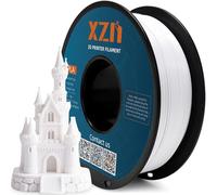 XZN PLA Filament 1.75mm White, 3D Printer Filament 1kg Spool (2.2lbs), Neatly Wound, +/- 0.02mm Precision, No Clog/Bubble, Excellent Layer Adhesion, Fits Most FDM Printers, White