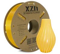 XZN TPU Filament 1.75 mm 95A Soft Flexible 3D Printer Filament, 1kg Spool (2.2 lbs), Dimensional Accuracy +/- 0.02 mm (Clear Gold TPU)