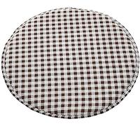 XZOTA Set of 2 Round Stool Cushion, Soft Round Seat Pads Non Slip Stools Pads with Ties Bar Kitchen High Stools Chairs Cushions 13.38inch/34cm (Color : Coffee)