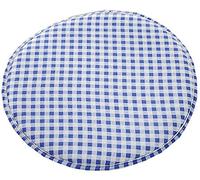 XZOTA Set of 2 Round Stool Cushion, Soft Round Seat Pads Non Slip Stools Pads with Ties Bar Kitchen High Stools Chairs Cushions 13.38inch/34cm (Color : Blue1)