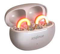 xzqioue Shining Clip On Earbuds, Open Ear Earbuds with Flashlight, Wireless Bluetooth 5.3 Ear Clip Headphones with Mic, 20H Play, Suit for Night Sports,Party,Holiday,Halloween,Christmas