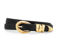 XZQTIVE Women's Leather Belt Fashion Ladies Belt with Gold Buckle for Jeans Dresses Pants Coats