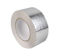XZRDINGJIE Glass Fiber Cloth Aluminum Tape Silver, Reinforced Self-Adhesive Heat, Heat Jacketing Insulation Resistant High Temperature HVAC Tape, Metal Repair Duct Tape (3.15inch x 82ft)