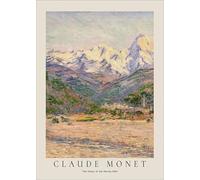 XZSFD NBGEA Claude Monet Poster and Prints Vintage Wall Art Color Picture《The Valley of the Nervia》Landscape Canvas Painting For Home Decor 40x60cm Unframed