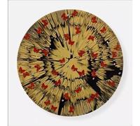 XZSFD NBGEA Damien Hirst Poster and Prints Abstract Wall Art Vision Picture《Butterfly Circular》Damien Hirst Canvas Painting For Home Decor 50x50cm Unframed