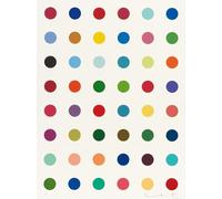 XZSFD NBGEA Famous Damien Hirst Poster and Prints Abstract Wall Art Picture《Colorfed Circular Dots》Damien Hirst Canvas Painting For Home Decor 50x70cm Unframed