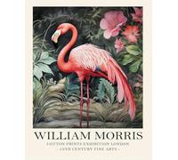 XZSFD NBGEA Famous William Morris Poster William Morris Prints Modern Wall Art 《A Flamingo》Picture Animal Canvas Painting For Home Decor 40x50cm Unframed