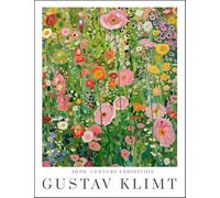 XZSFD NBGEA Gustav Klimt Landscape Poster Color Prints Abstract Wall Art Picture《Garden Flowers》Gustav Klimt Canvas Painting For Home Decor 50x60cm Unframed