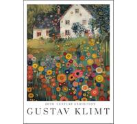 XZSFD NBGEA Gustav Klimt Poster Landscape Prints Abstract Wall Art Picture《Garden Behind the House》Gustav Klimt Canvas Painting For Home Decor 50x60cm Unframed