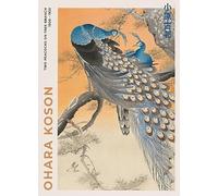 XZSFD NBGEA Japan Ohara Koson Animal Poster Color Prints Abstract Wall Art Picture《Peacock》Ohara Koson Canvas Painting For Parlor Decor 40x60cm Unframed