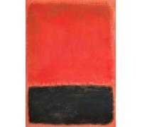 XZSFD NBGEA Mark Rothko Poster Color Prints Vintage Abstract Wall Art Picture《Red and Black》Mark Rothko Canvas Painting For Home Decor 60x80cm Unframed