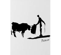XZSFD NBGEA Pablo Picasso People Poster Color Prints Abstract Wall Art Picture《Bull Fight》Pablo Picasso Canvas Painting For Home Decor 40x60cm Unframed