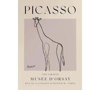 XZSFD NBGEA Pablo Picasso Poster Abstract Prints Simple Line Wall Art Animal Picture《The Giraffe》Pablo Picasso Canvas Painting For Home Decor 40x60cm Unframed