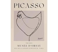 XZSFD NBGEA Pablo Picasso Poster Abstract Prints Simple Line Wall Art Animal Picture《The Hen》Pablo Picasso Canvas Painting For Home Decor 40x60cm Unframed