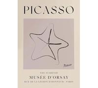 XZSFD NBGEA Pablo Picasso Poster Abstract Prints Simple Line Wall Art Animal Picture《The Starfish》Pablo Picasso Canvas Painting For Home Decor 40x60cm Unframed