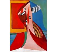 XZSFD NBGEA Pablo Picasso Poster Abstract Prints Simple Wall Art People Picture《Portrait of Woman》Pablo Picasso Canvas Painting For Home Decor 40x60cm Unframed